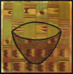 Bowl With Kente Cloth